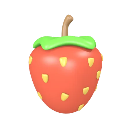 Fraise  3D Illustration