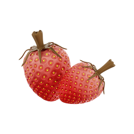 Fraise  3D Illustration