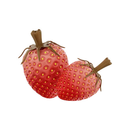 Fraise  3D Illustration