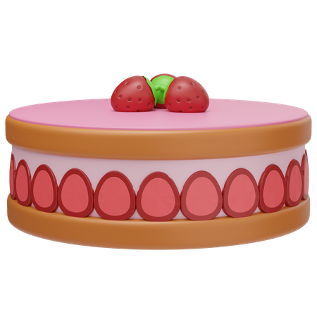Fraise Cake  3D Icon