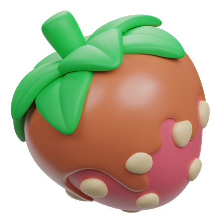 Chocolat aux fraises  3D Icon