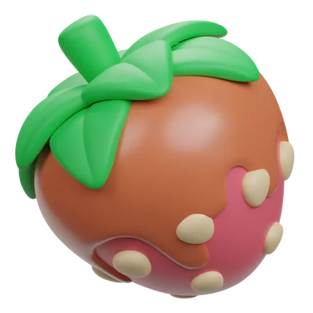 Chocolat aux fraises  3D Icon