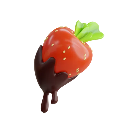 Chocolat aux fraises  3D Icon