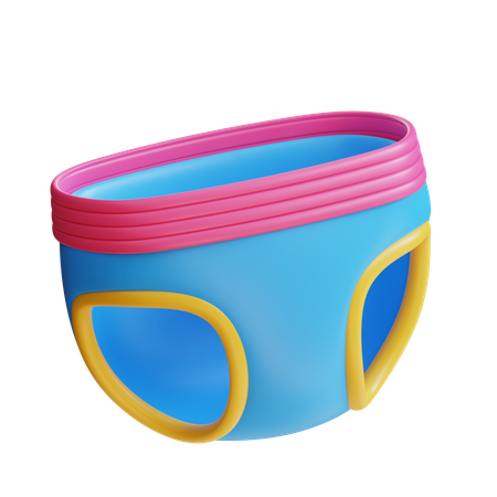 Fraldas de bebê  3D Icon