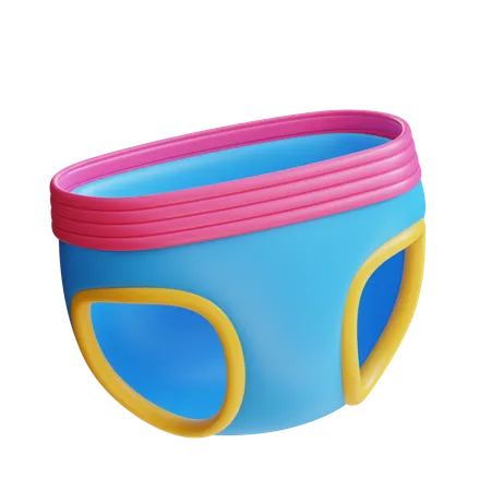 Fraldas de bebê  3D Icon