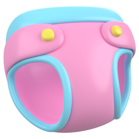 Fraldas de bebê  3D Icon