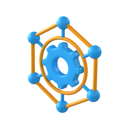 뼈대  3D Icon