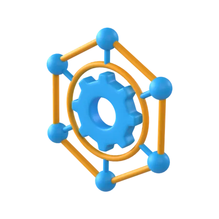 뼈대  3D Icon