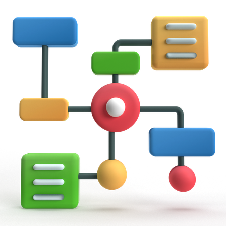 뼈대  3D Icon