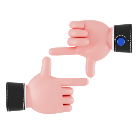 Framing Hand Gesture  3D Icon