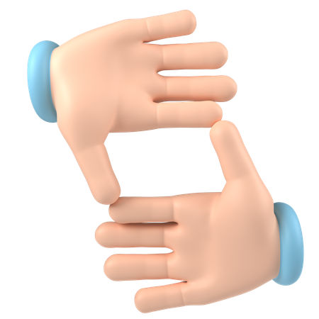 Framing Hands  3D Icon