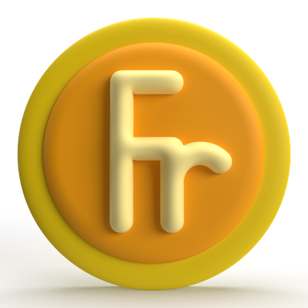 Franc  3D Icon