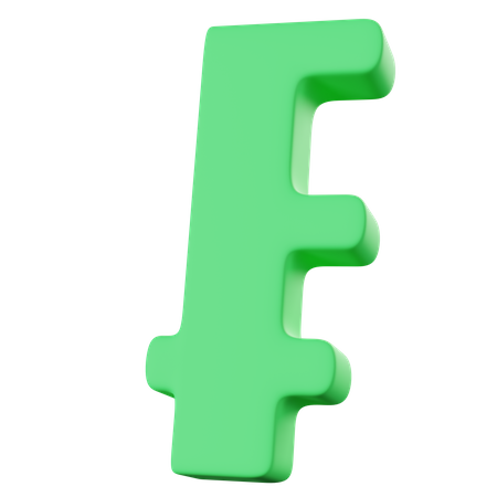 Franc  3D Icon