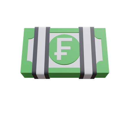 Franc Bundle  3D Icon