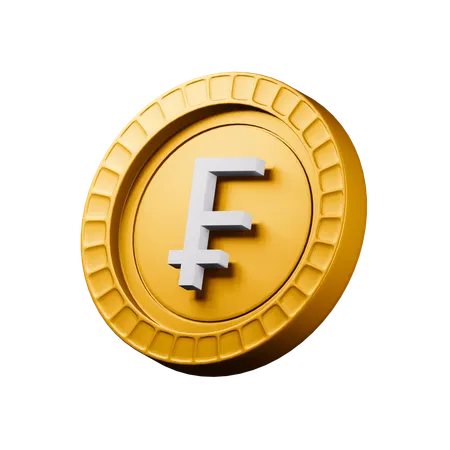 Franc suisse  3D Icon