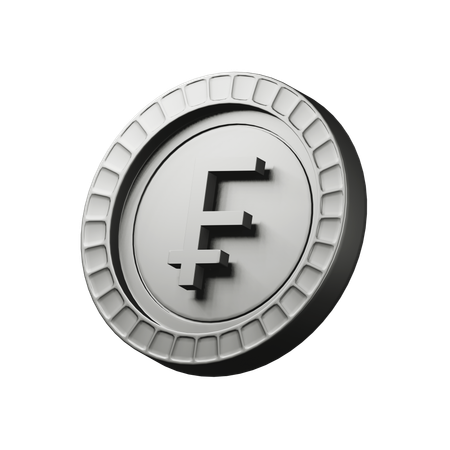 Franc suisse  3D Icon