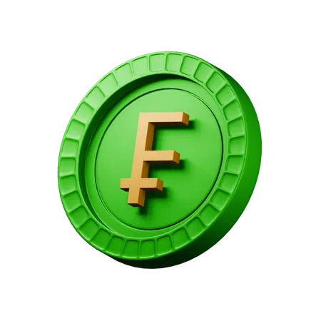 Franc suisse  3D Icon