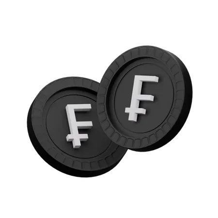 Franc suisse  3D Icon