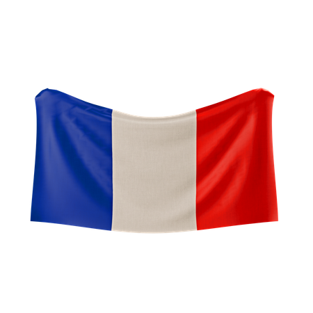 Bandeira da França  3D Icon