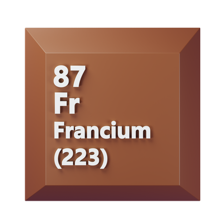 Francium  3D Icon