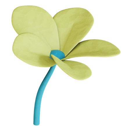 Frangipani Flower  3D Icon