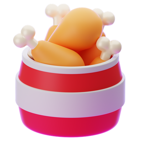 Frango  3D Icon