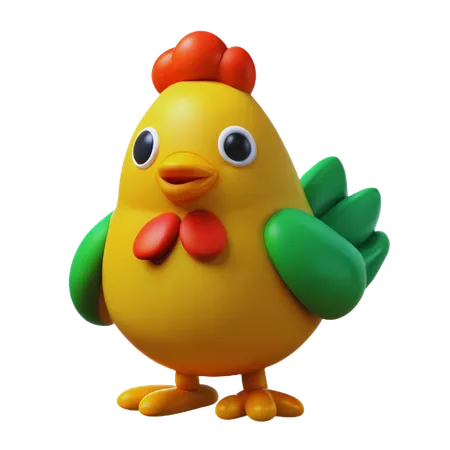 Frango  3D Icon