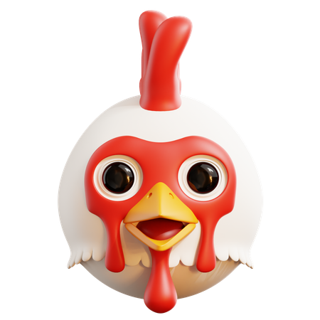 Frango  3D Icon