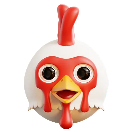 Frango  3D Icon