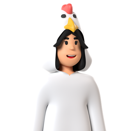 Frango  3D Icon