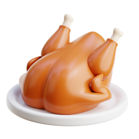 Frango  3D Icon