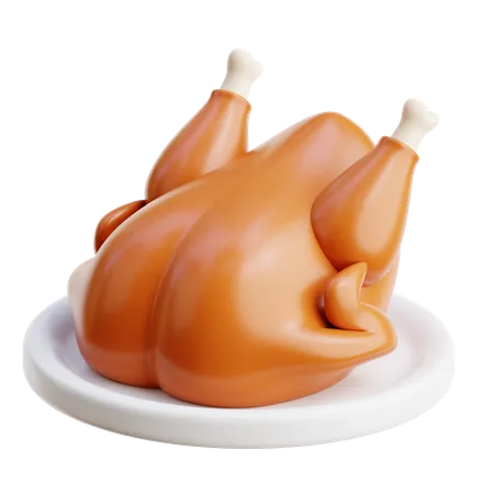 Frango  3D Icon