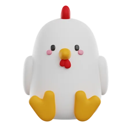 Frango  3D Icon