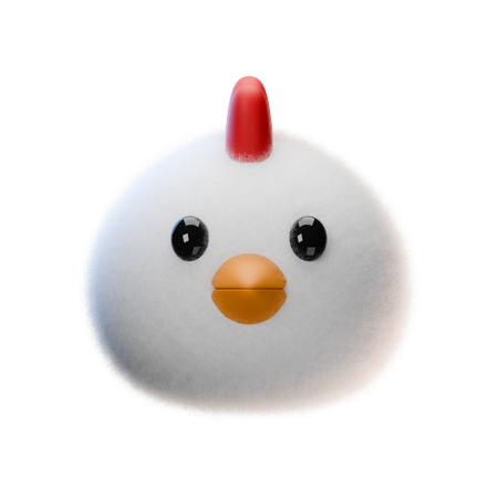 Frango  3D Icon