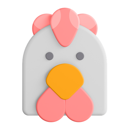 Frango  3D Illustration