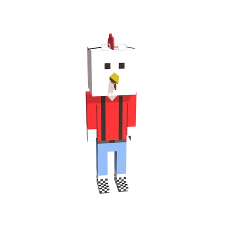 Frango  3D Icon