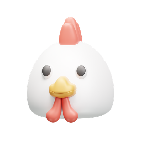 Anime de frango  3D Icon