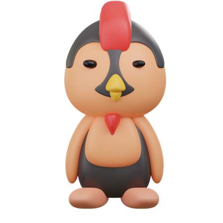 Frango fofo  3D Icon