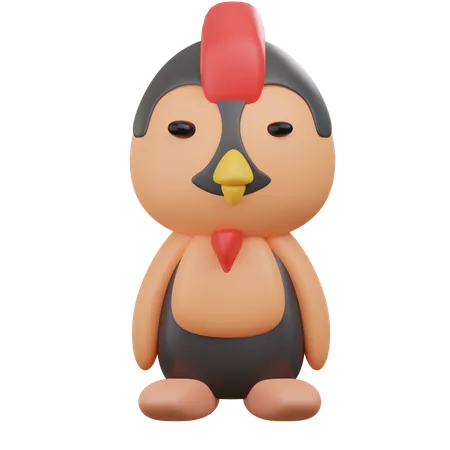 Frango fofo  3D Icon