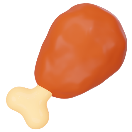 Frango frito  3D Icon