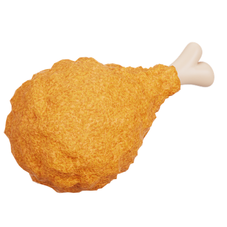 Frango frito  3D Icon