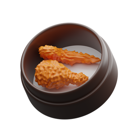 Frango frito  3D Icon