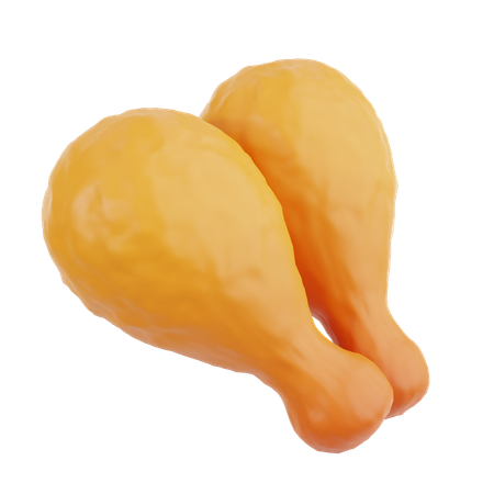 Frango frito  3D Icon