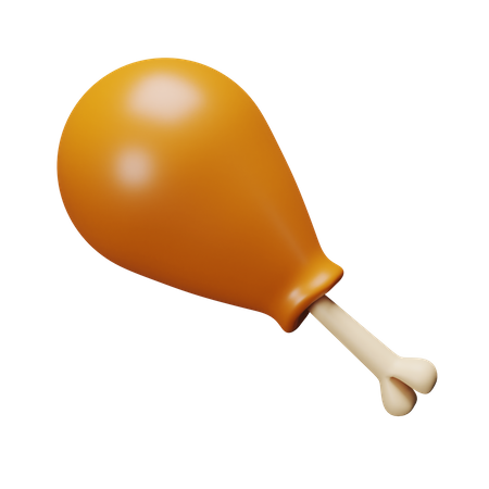 Frango frito  3D Icon