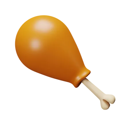 Frango frito  3D Icon