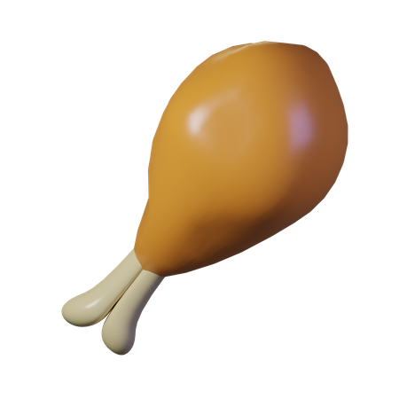 Frango frito  3D Icon