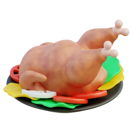 Frango grelhado  3D Icon