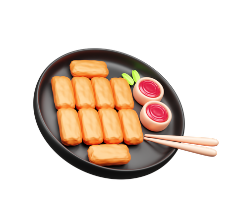 Katsu de frango  3D Icon