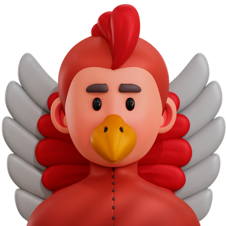 Garoto galinha  3D Icon
