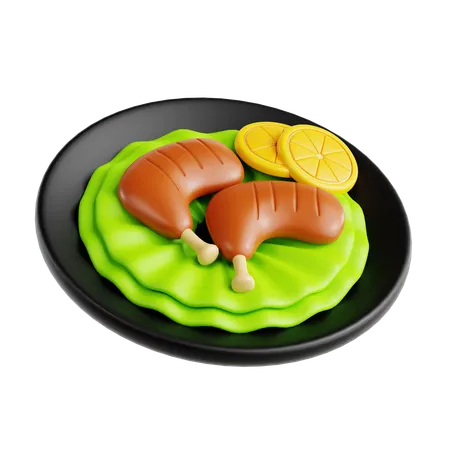 Frango tandoori  3D Icon